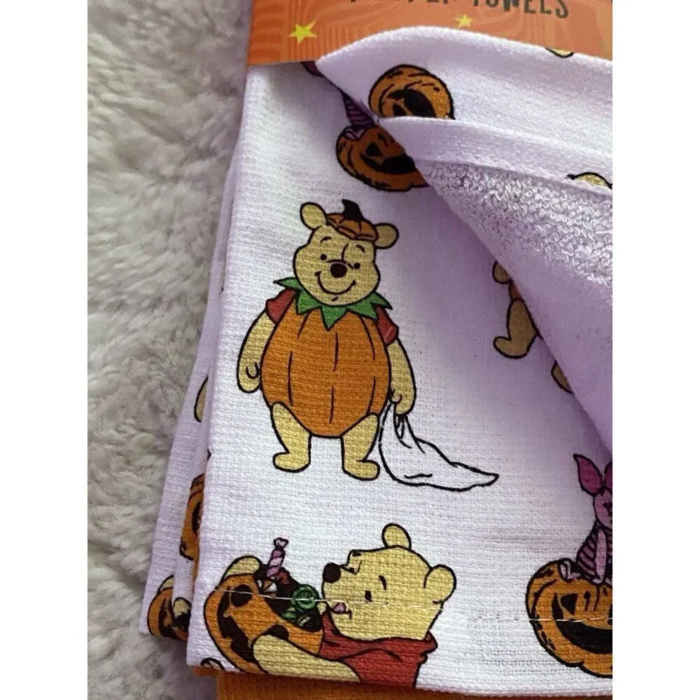 3 Pack Disney Winnie The Pooh Halloween Costumes Kitchen Towels‎ 16 X 26” NEW